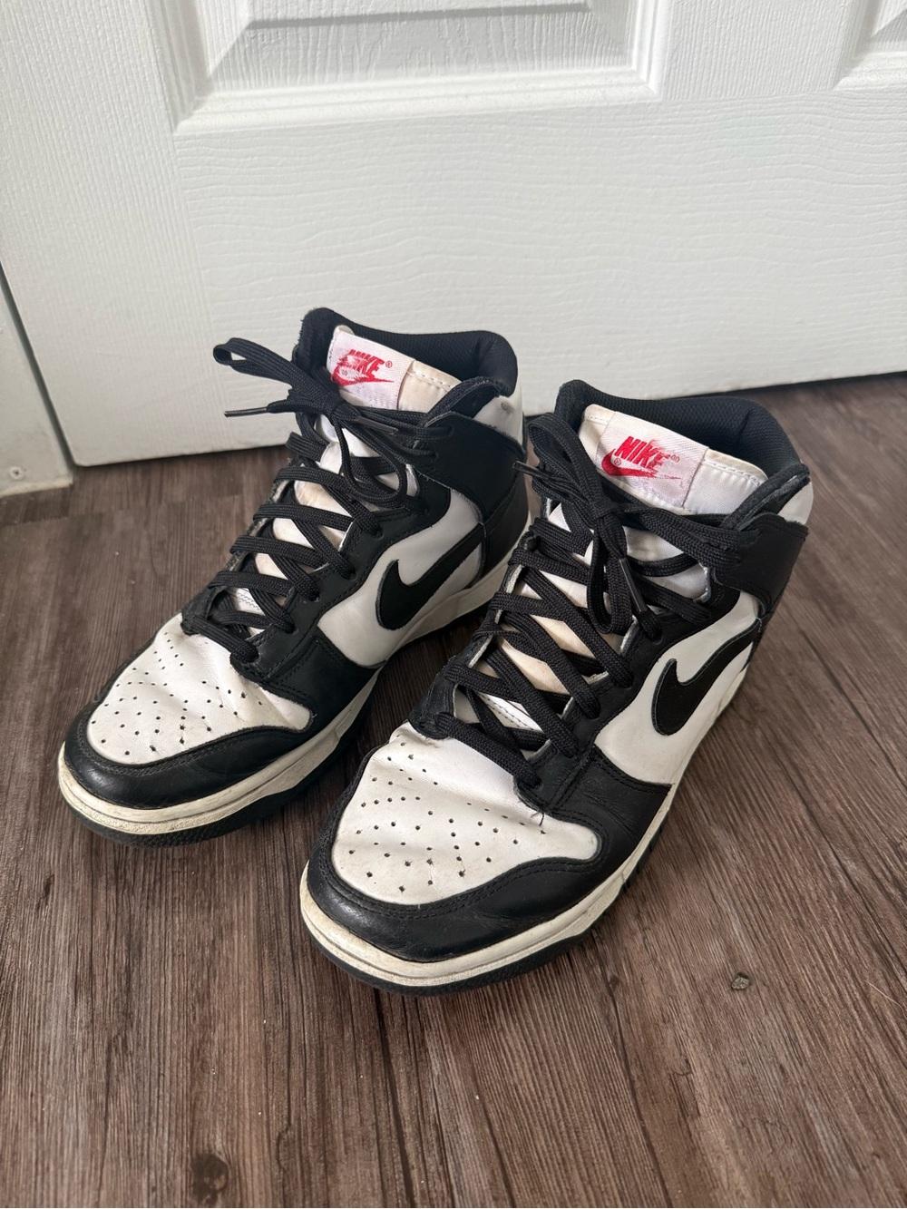 Nike Women’s Panda Dunks Black/White High-Top Sneakers